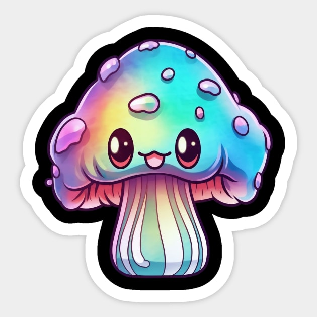 Cute Psychedelic Mushroom Sticker by HMMR-design